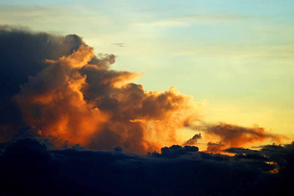 Sunrise in the Clouds today at Hotel Banana Azul, Puerto Viejo, Limón, Costa Rica